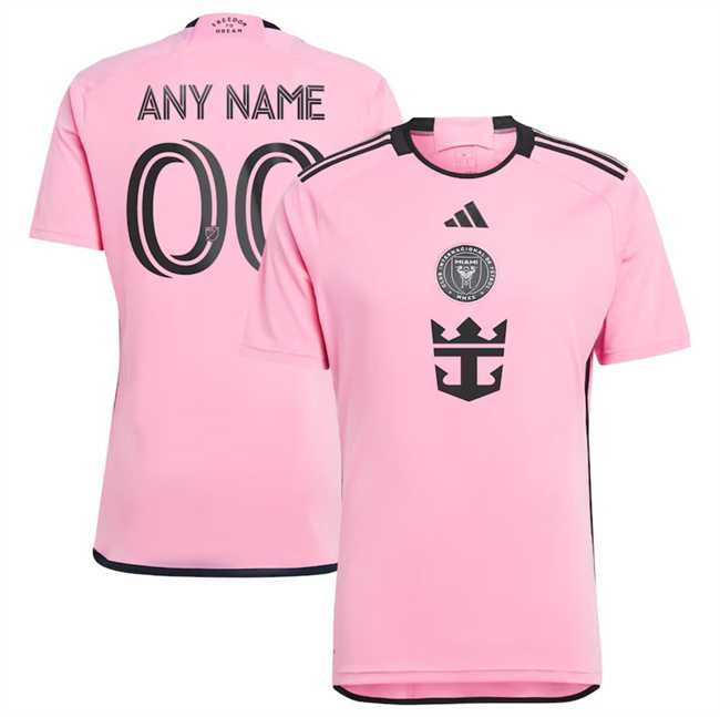 Mens Inter Miami CF Blank Pink 2024-25 Home Soccer Jersey->->Custom Jersey